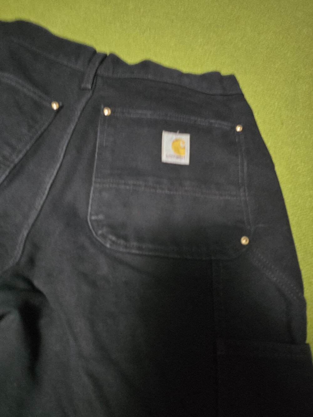Carhartt Men’s Black Double Knee Work Jeans